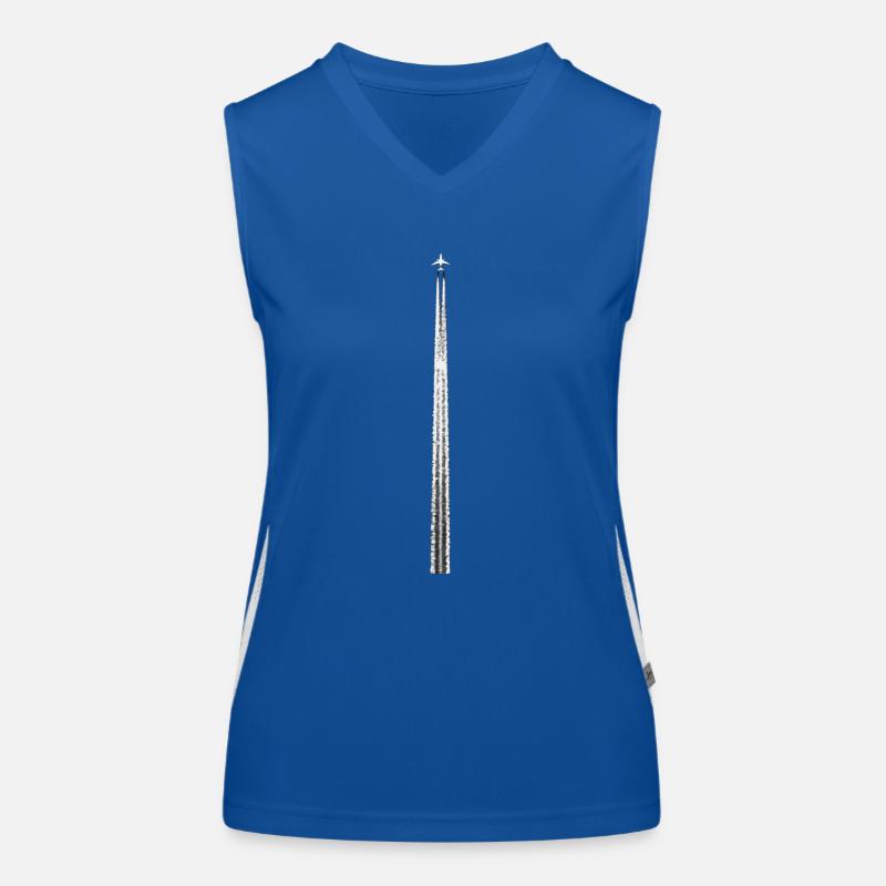 FLUGZEUG Funktionelles Kontrast-Tank Top für Frauen