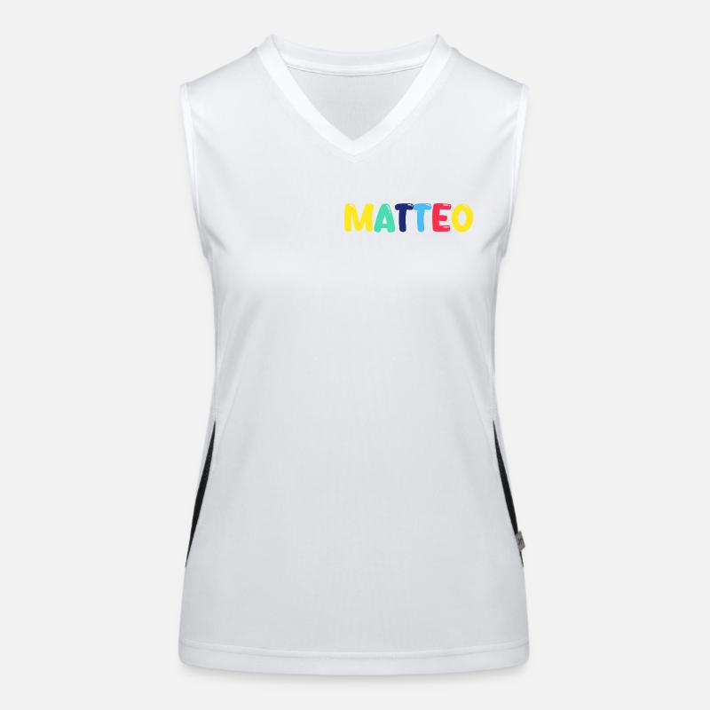 Name - Matteo Funktionelles Kontrast-Tank Top für Frauen