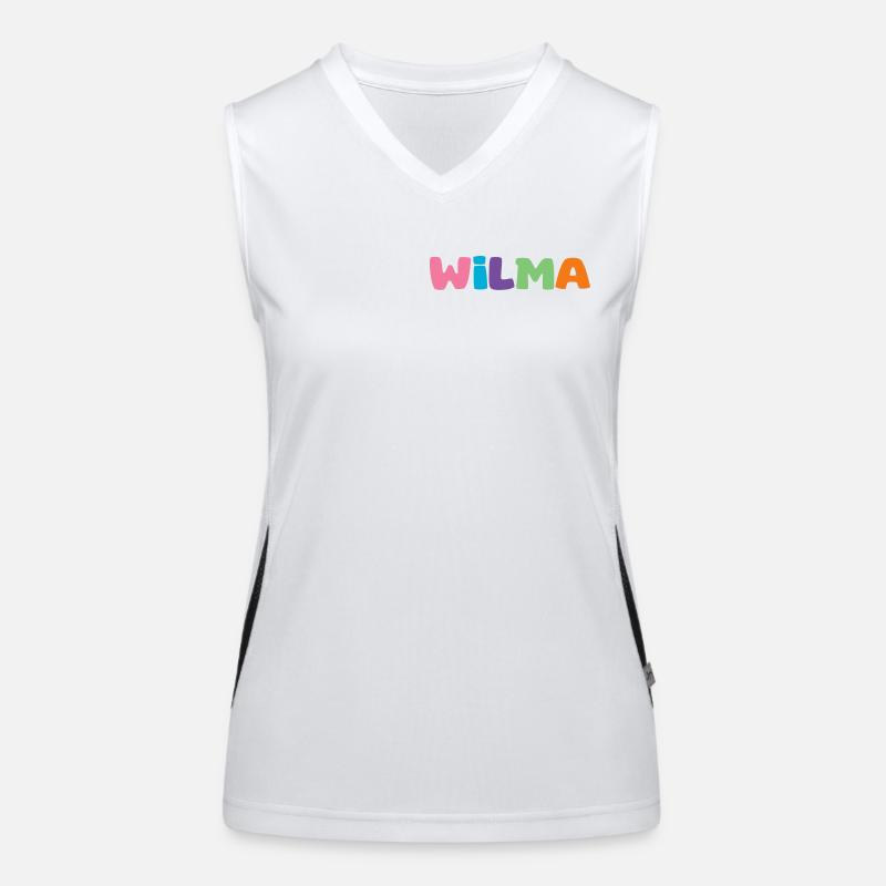 Name - Wilma Funktionelles Kontrast-Tank Top für Frauen