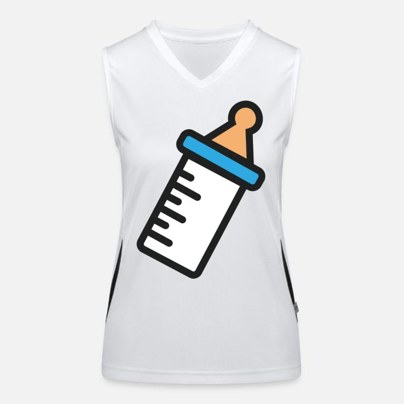 Milchflasche Funktionelles Kontrast-Tank Top für Frauen