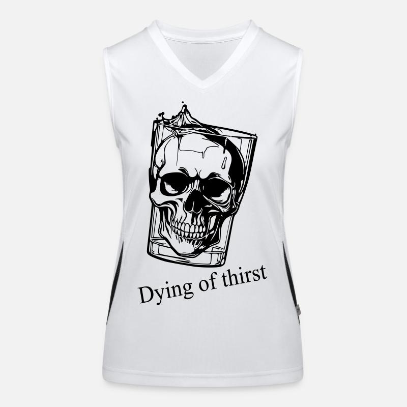 Durstig sterben Funktionelles Kontrast-Tank Top für Frauen