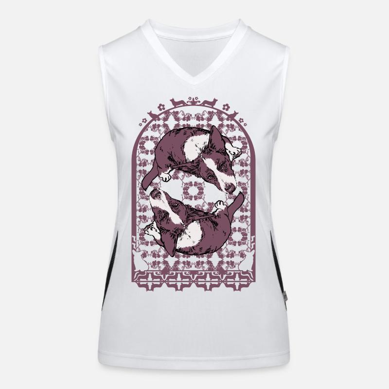 CORGI-KOMPOSITION Funktionelles Kontrast-Tank Top für Frauen