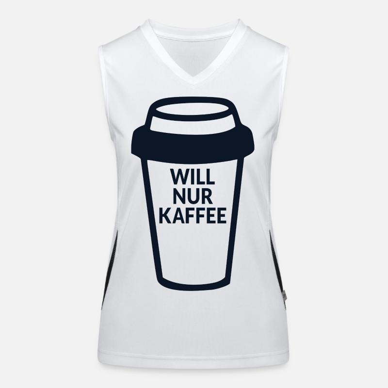 Kaffeetrinkerin Kaffee Funktionelles Kontrast-Tank Top für Frauen