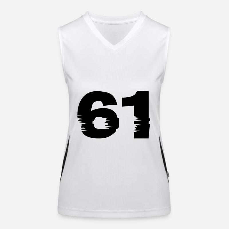 61 number Women's Functional Contrast Tank Top