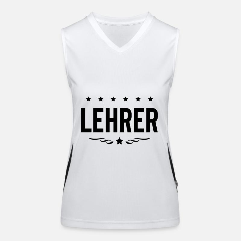 Lehrer Beruf Funktionelles Kontrast-Tank Top für Frauen