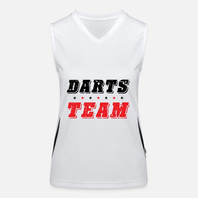 Darts Team Funktionelles Kontrast-Tank Top für Frauen