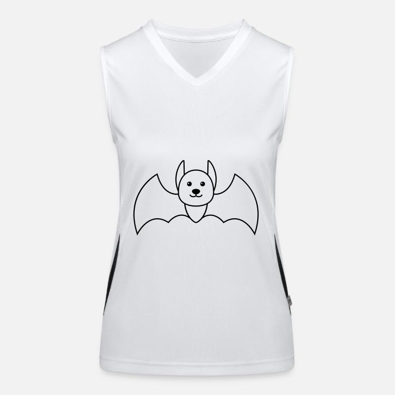 Fledermaus Comic Tier Funktionelles Kontrast-Tank Top für Frauen
