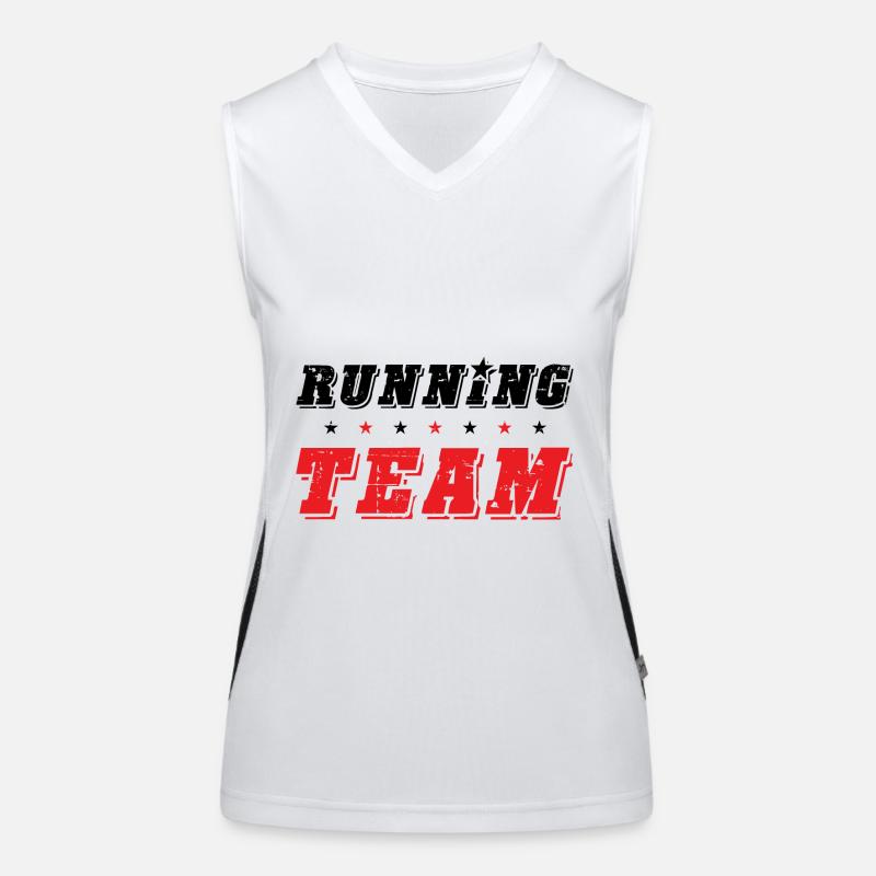 Équipe de course à pied Débardeur respirant contrasté Femme