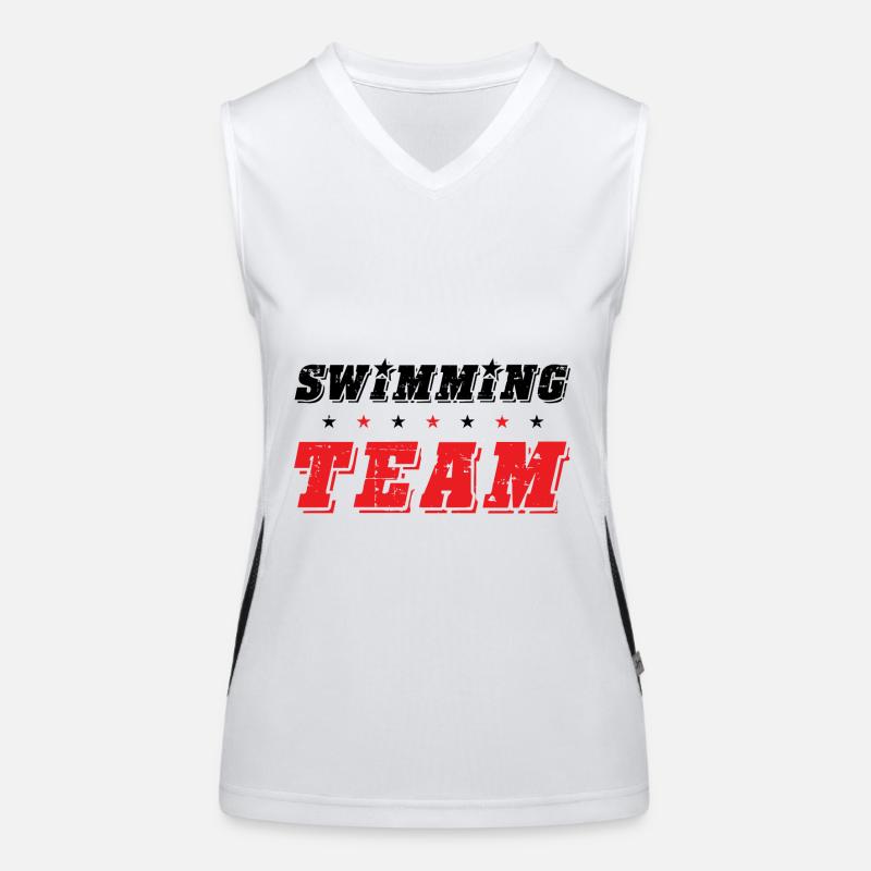 Swimming Team Funktionelles Kontrast-Tank Top für Frauen