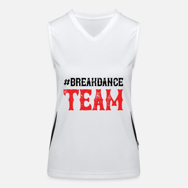 Breakdance Team Funktionelles Kontrast-Tank Top für Frauen