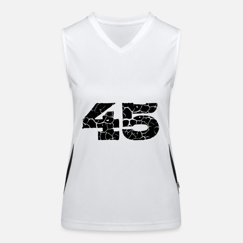Maillot à 45 chiffres Débardeur respirant contrasté Femme