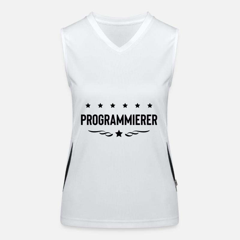 Programmierer Beruf Funktionelles Kontrast-Tank Top für Frauen