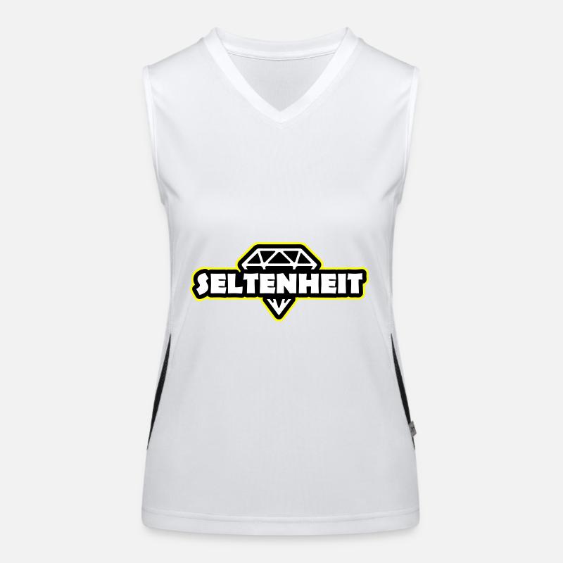 Seltenheit Diamant Spruch Motto Funktionelles Kontrast-Tank Top für Frauen