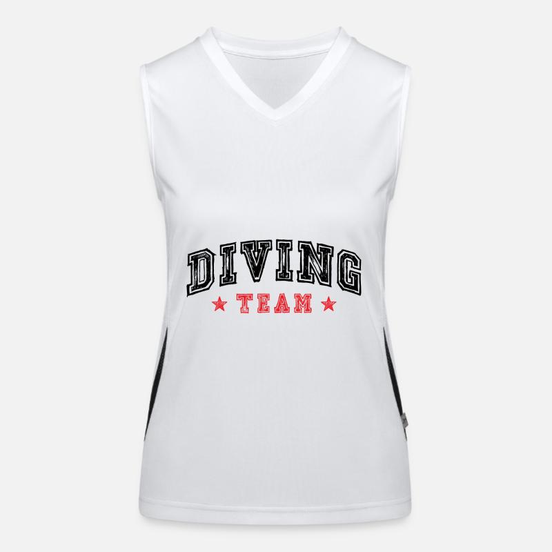 Diving Team Funktionelles Kontrast-Tank Top für Frauen