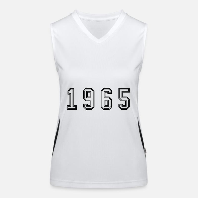 1965 Year Number Women's Functional Contrast Tank Top