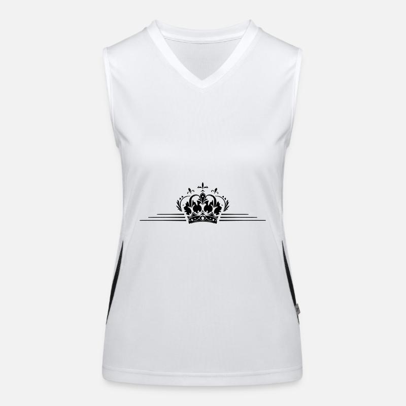 Krone Kranz Funktionelles Kontrast-Tank Top für Frauen