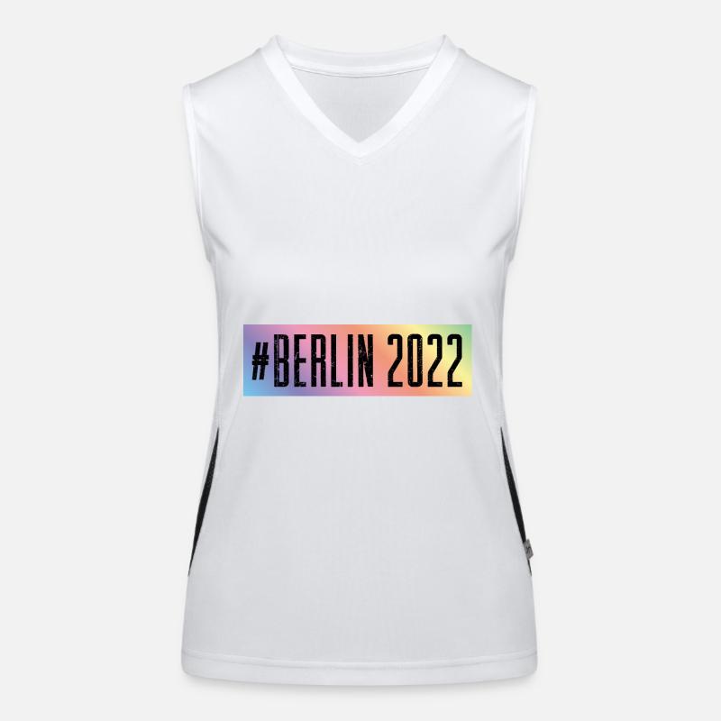 Berlin 2022 Débardeur respirant contrasté Femme