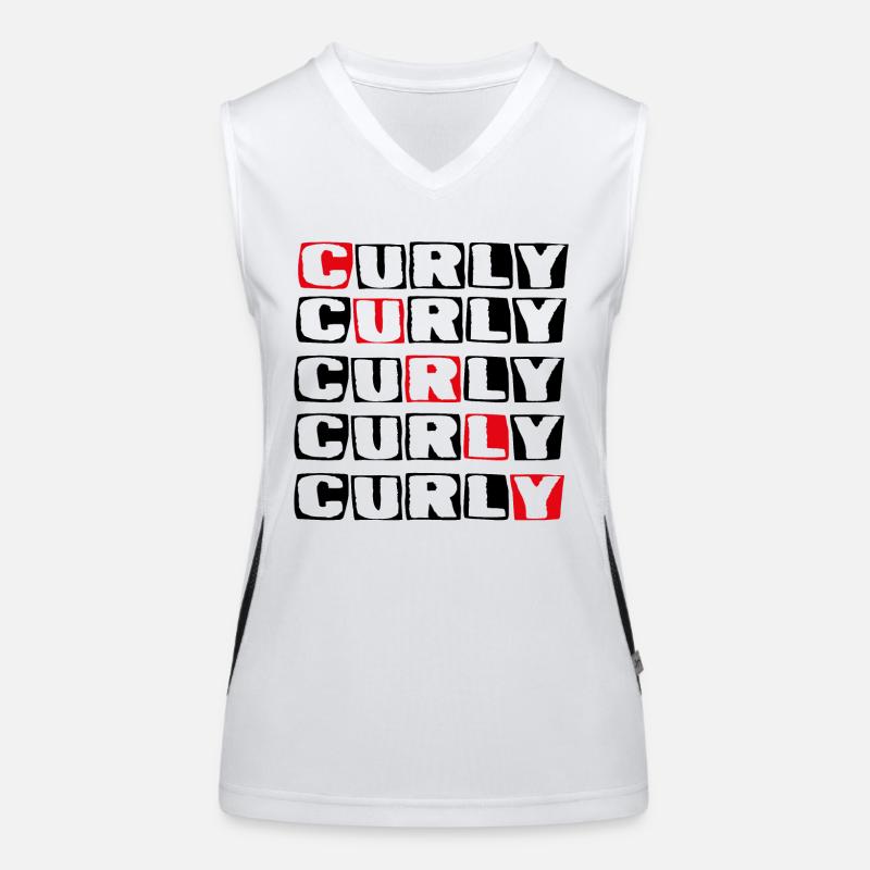 CURLY BY LLD Funktionelles Kontrast-Tank Top für Frauen