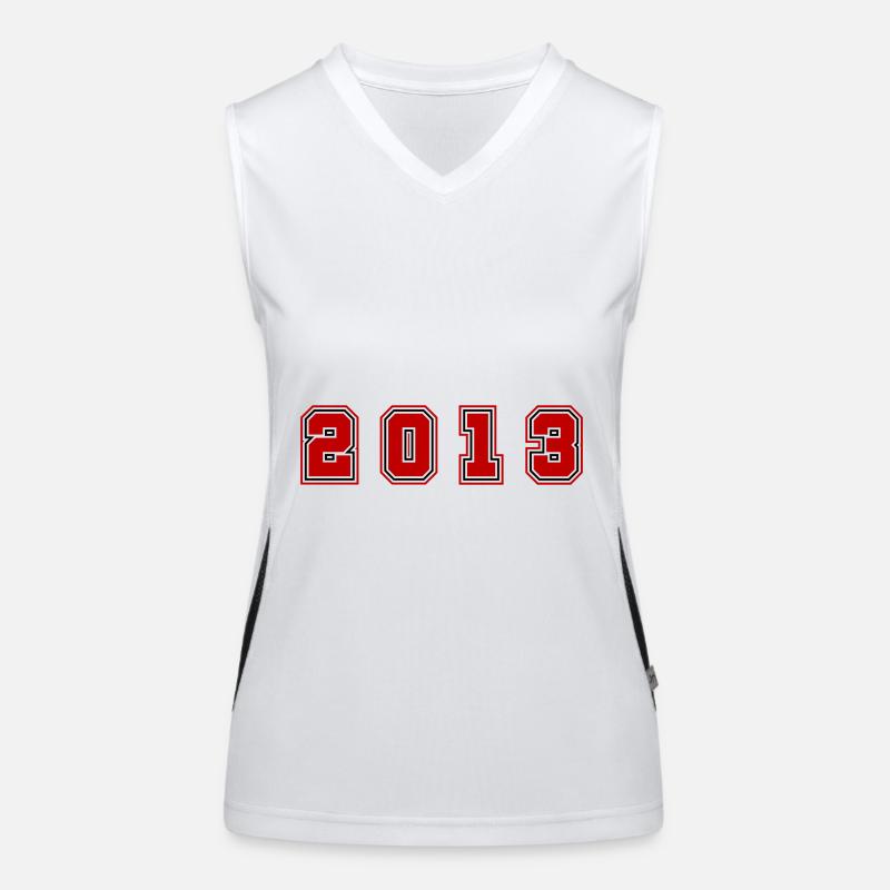 2013 Year Number Women's Functional Contrast Tank Top