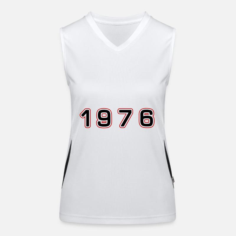 Numéro de l’année 1976 Débardeur respirant contrasté Femme