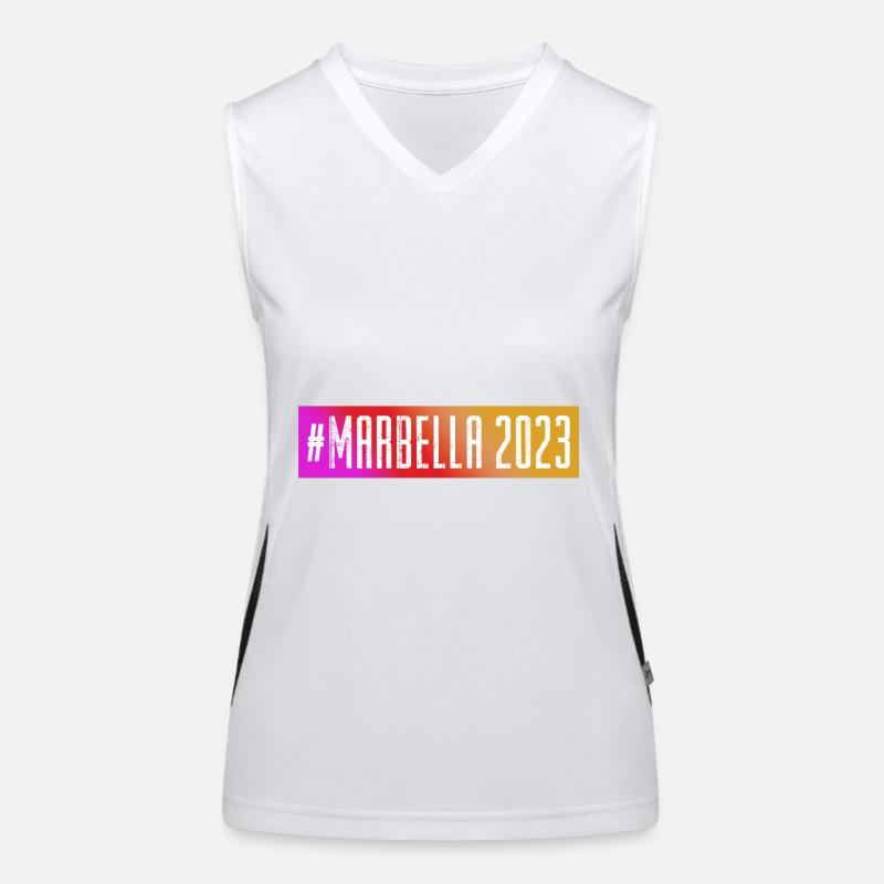 Marbella 2023 Funktionelles Kontrast-Tank Top für Frauen