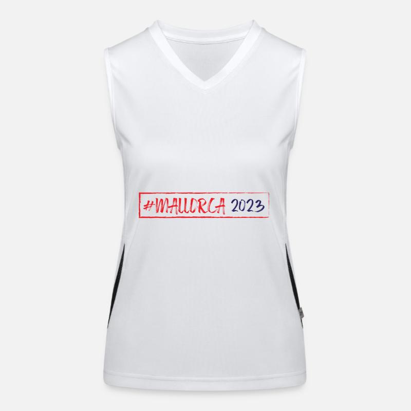 Mallorca 2023 Funktionelles Kontrast-Tank Top für Frauen
