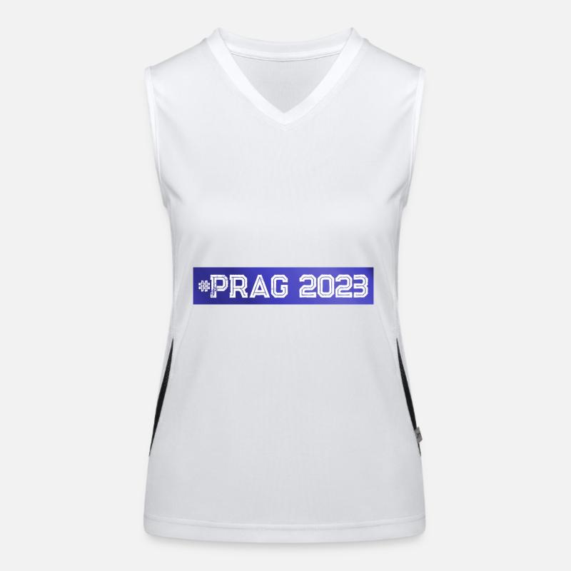 Prag 2023 Funktionelles Kontrast-Tank Top für Frauen