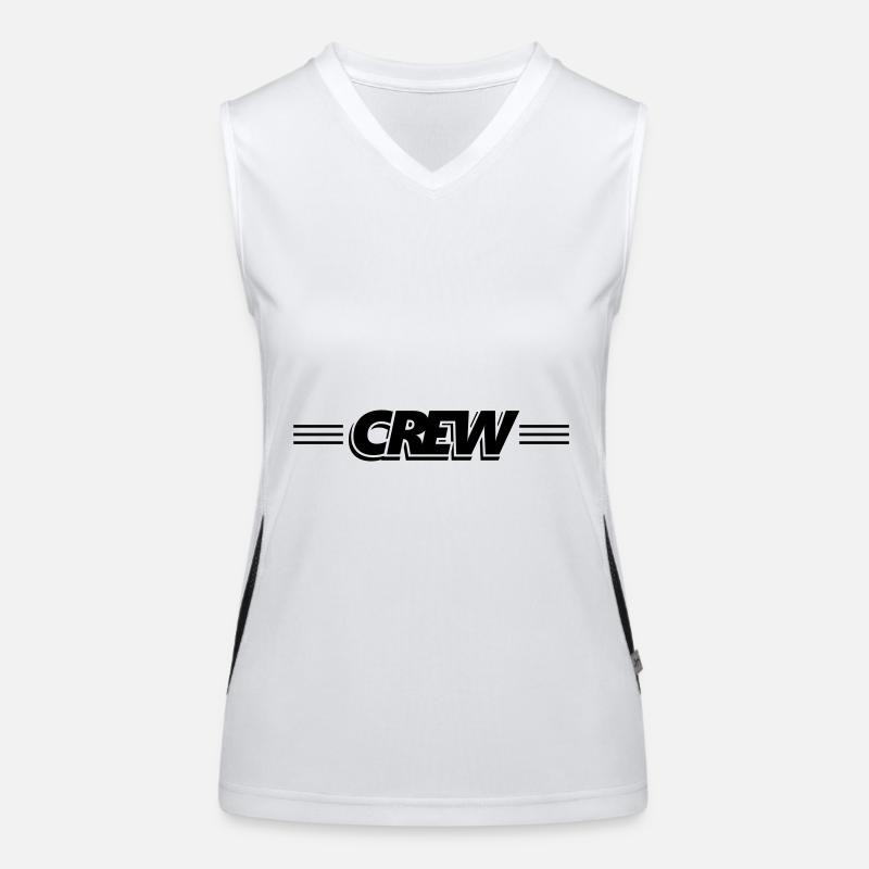 Crew Stempel Funktionelles Kontrast-Tank Top für Frauen