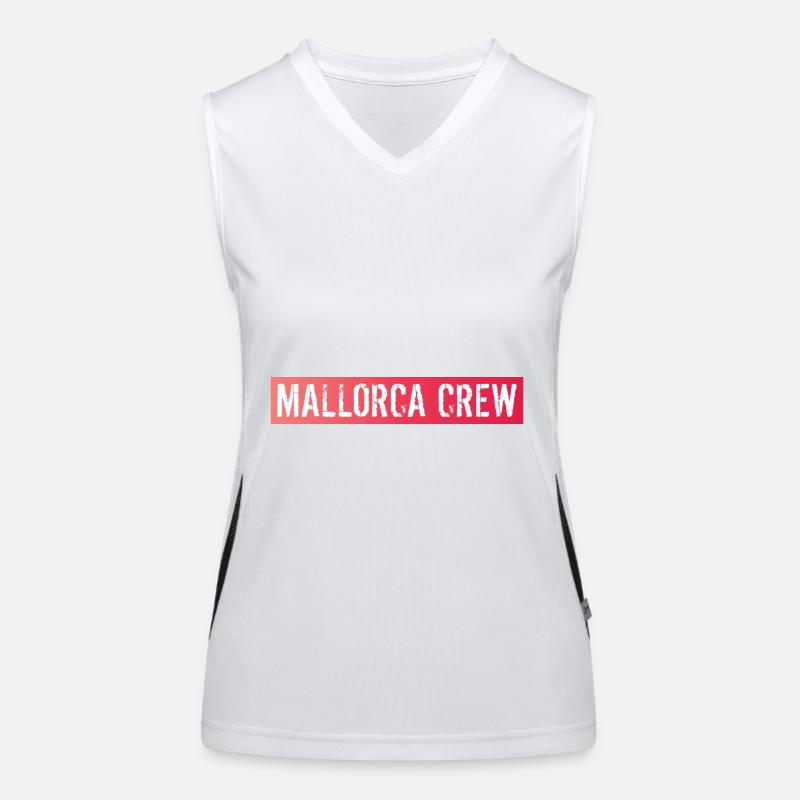 Mallorca Crew Funktionelles Kontrast-Tank Top für Frauen
