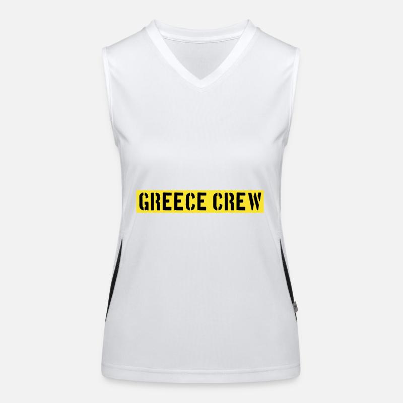 Greece Crew Funktionelles Kontrast-Tank Top für Frauen