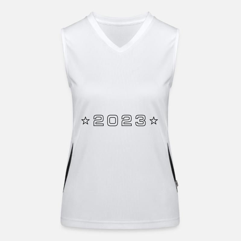 2023 Strich Funktionelles Kontrast-Tank Top für Frauen