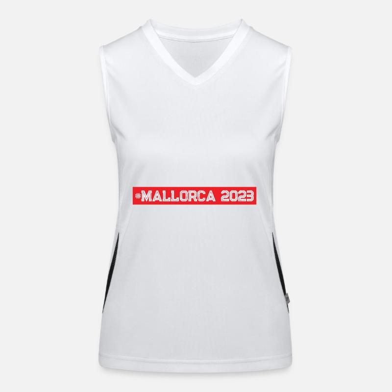 Mallorca 2023 Funktionelles Kontrast-Tank Top für Frauen