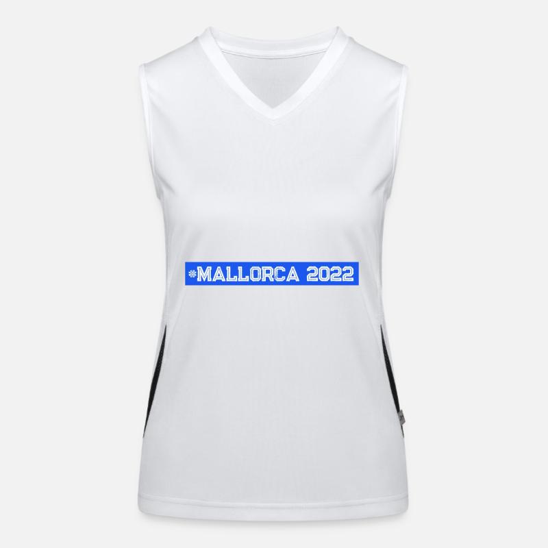 Mallorca 2022 Funktionelles Kontrast-Tank Top für Frauen