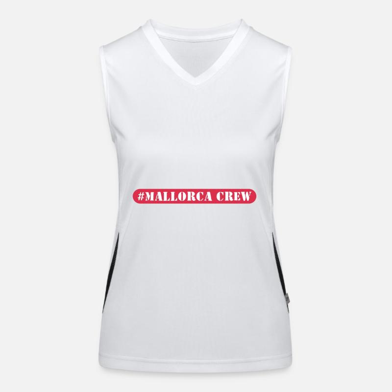 Mallorca Crew Funktionelles Kontrast-Tank Top für Frauen
