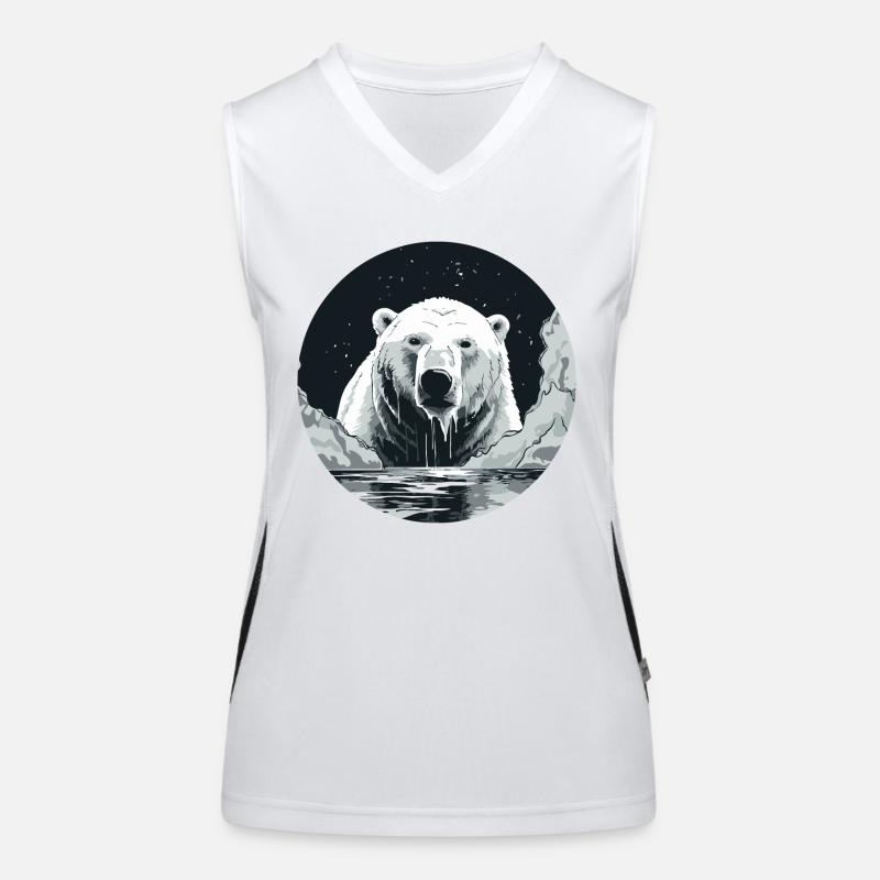 Polar bear Women's Functional Contrast Tank Top