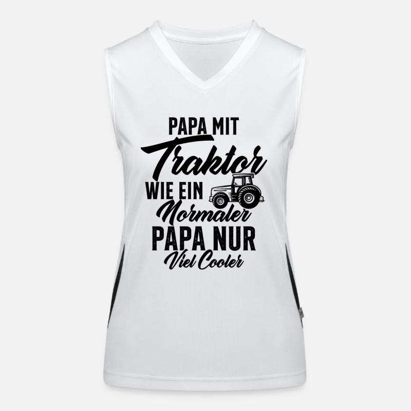 papa nit traktor wie ein normaler Funktionelles Kontrast-Tank Top für Frauen