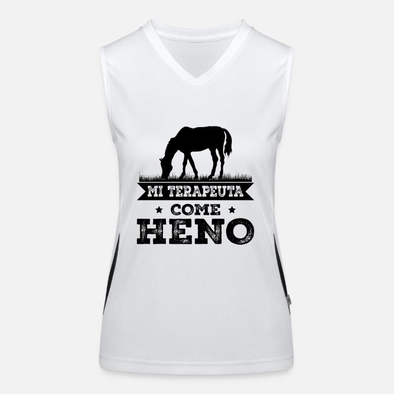 My Therapist Eats Hay Women's Functional Contrast Tank Top