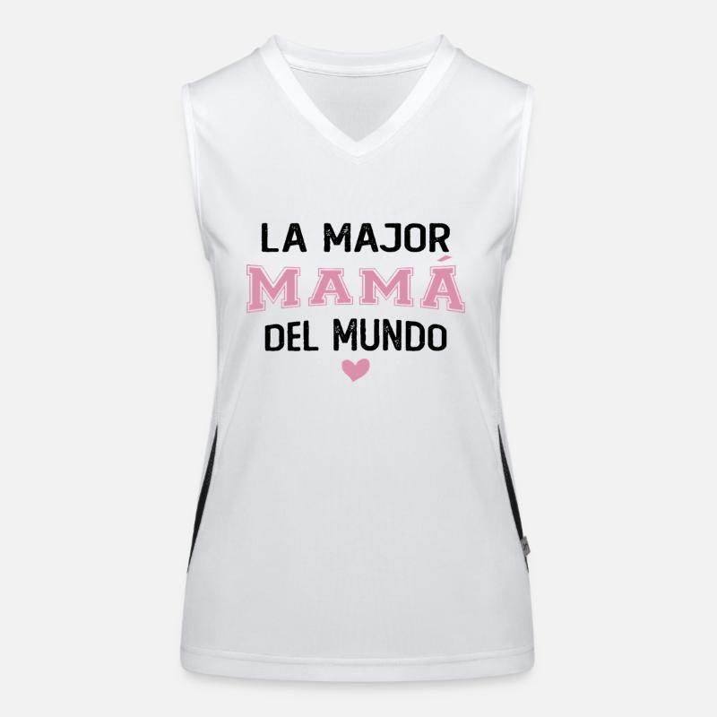 Die beste Mutter der Welt Funktionelles Kontrast-Tank Top für Frauen
