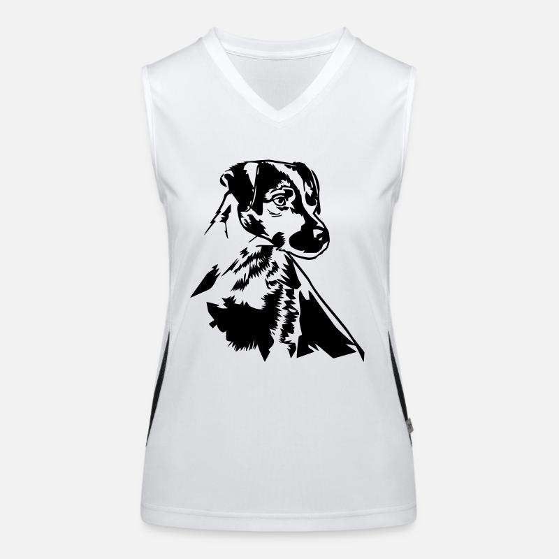 Cute dog Women's Functional Contrast Tank Top