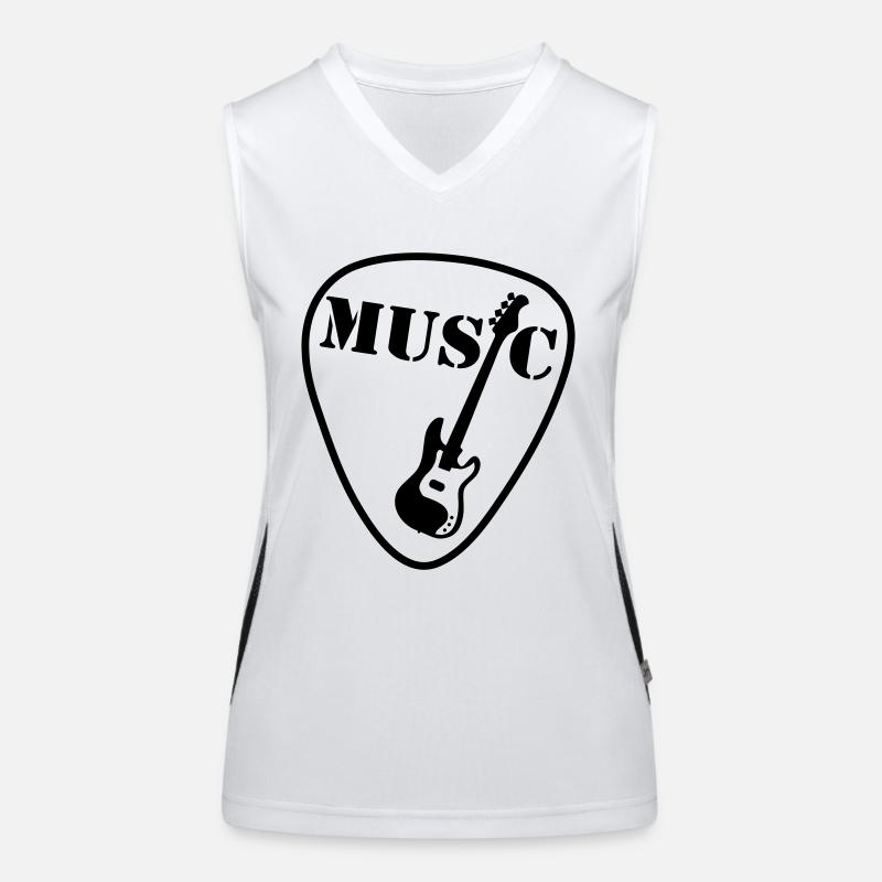 gitarre Funktionelles Kontrast-Tank Top für Frauen