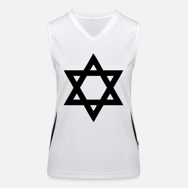 davidstern Funktionelles Kontrast-Tank Top für Frauen