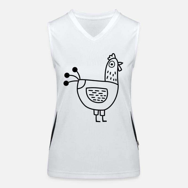 poulet Débardeur respirant contrasté Femme