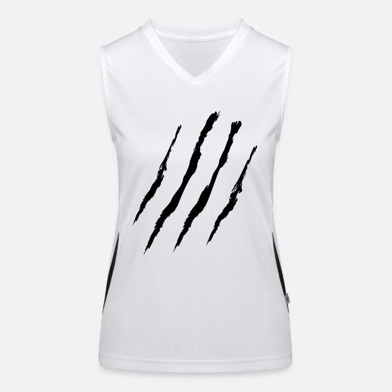 claw marks Funktionelles Kontrast-Tank Top für Frauen