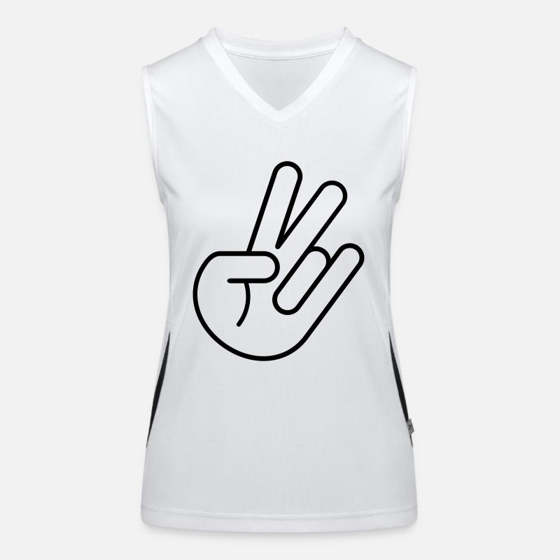 JDM Peace Hand (aperçu) Débardeur respirant contrasté Femme