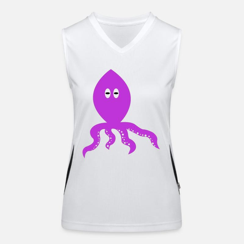 thinking squid Women's Functional Contrast Tank Top