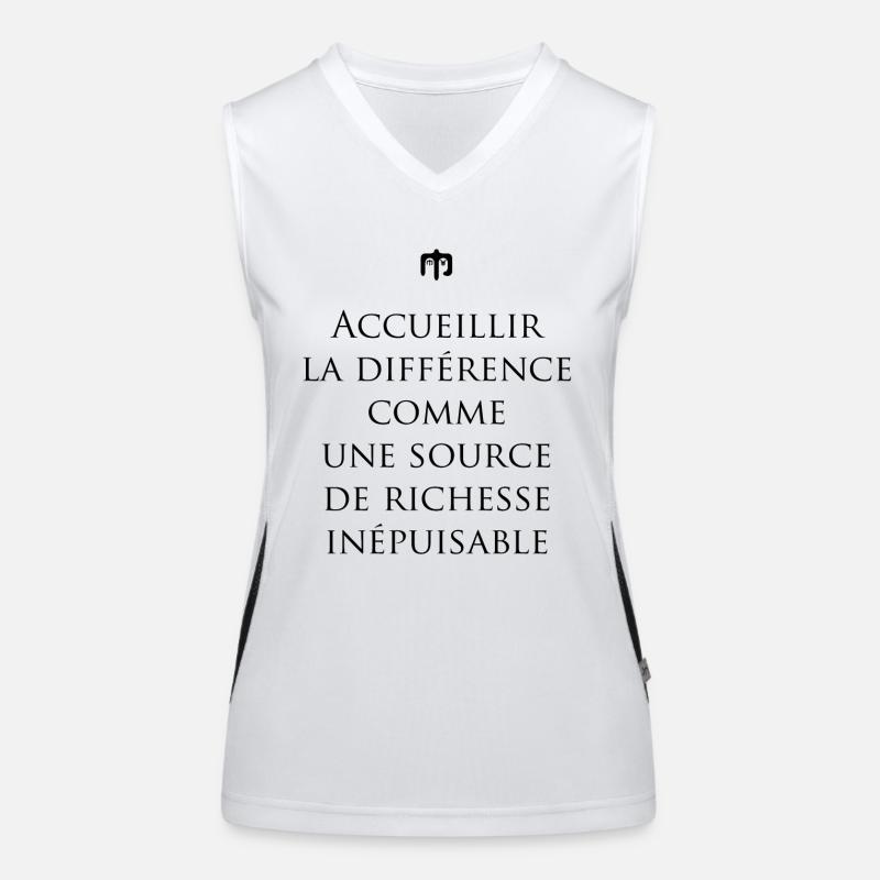 difference Débardeur respirant contrasté Femme