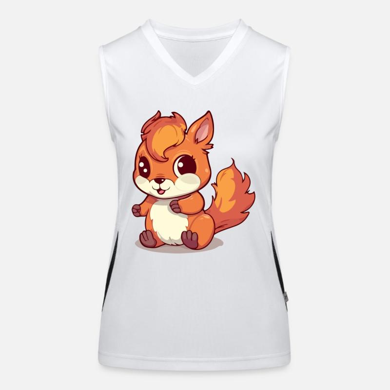 Matmat das Eichhörnchen Funktionelles Kontrast-Tank Top für Frauen