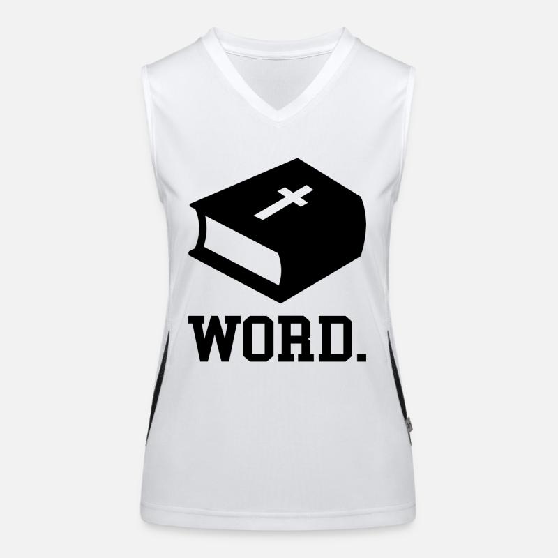 Jesus Bible Proverb Christ Gift Women's Functional Contrast Tank Top
