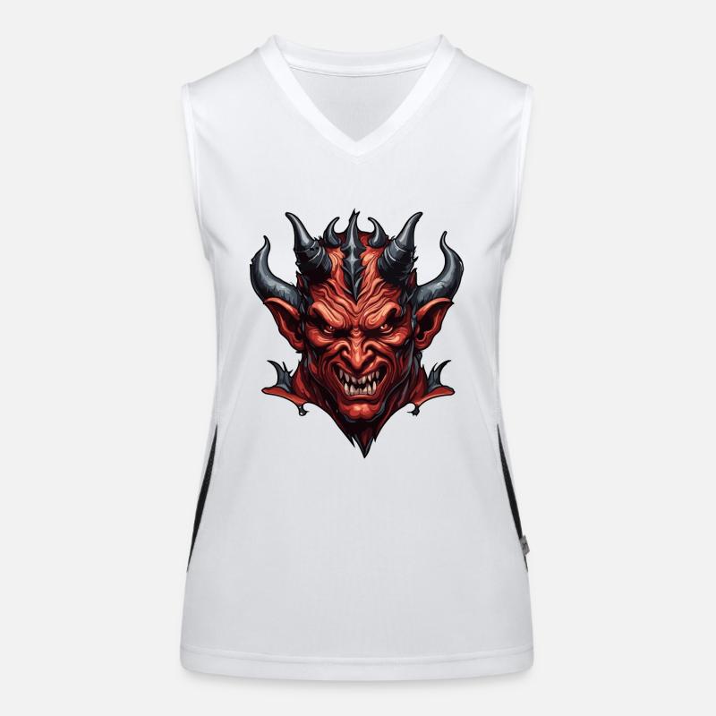 Devil / Hell / Horror / Devilish / Evil Women's Functional Contrast Tank Top
