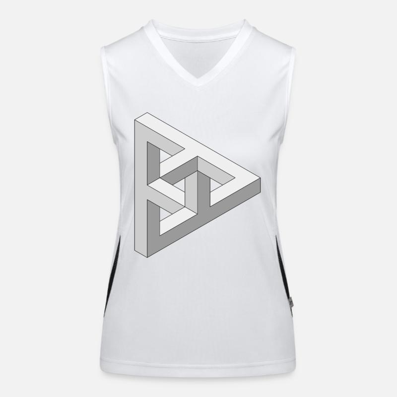 Impossible 3D Figure Women's Functional Contrast Tank Top